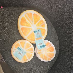 NWT Orange Slices Melamine Salad, Appetizer Plates & Bowls Summer Hobby Lobby